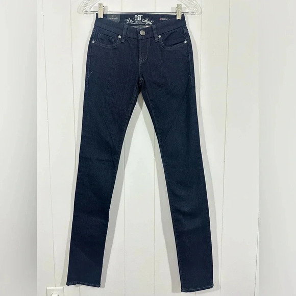 !it jeans Denim - NEW !IT JEANS LOS ANGELES Rising Starlet Denim Blue Jeans Skinny Leg Sz 24